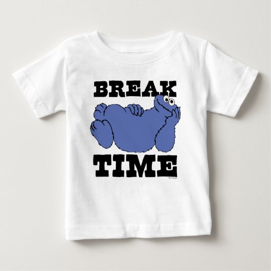 Sesamstraße | Cookie Monster Break Time Baby T-shirt (Vorderseite)