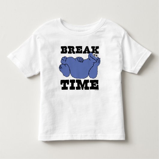 Sesamstraße | Cookie Monster Break Time Kleinkind T-shirt (Vorderseite)