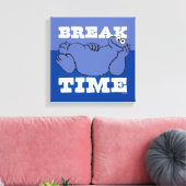 Sesamstraße | Cookie Monster Break Time Leinwanddruck (Insitu (Wohnzimmer))