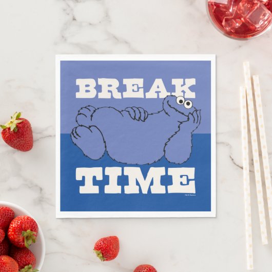 Sesamstraße | Cookie Monster Break Time Serviette (Beispiel)