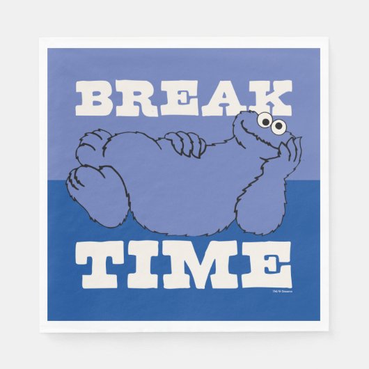 Sesamstraße | Cookie Monster Break Time Serviette (Vorderseite)