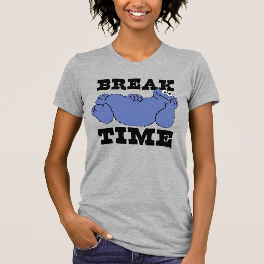 Sesamstraße | Cookie Monster Break Time T-Shirt (Vorderseite)