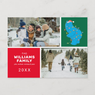 Sesamstraße   Cookie Monster Family Foto Feiertagspostkarte