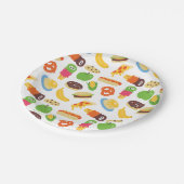 Sesamstraße Cookie Monster Feinschmecker Truck Pappteller (Schrägansicht)