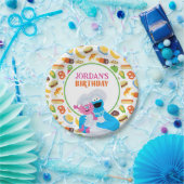 Sesamstraße Cookie Monster Feinschmecker Truck Pappteller (Party)