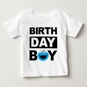 Sesamstraße Cookie Monster - Geburtstagskind Baby T-shirt