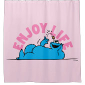 Sesamstraße | Cookie Monster Genießen Sie das Lebe Duschvorhang (Vorderseite)