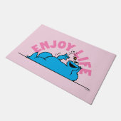 Sesamstraße | Cookie Monster Genießen Sie das Lebe Fußmatte (Schrägansicht)