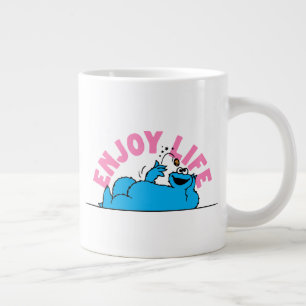 Sesamstraße   Cookie Monster Genießen Sie das Lebe Jumbo-Tasse
