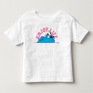 Sesamstraße Cookie Monster Genießen Sie das Lebe Kleinkind T-shirt