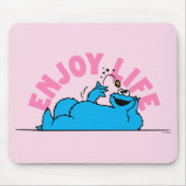 Sesamstraße | Cookie Monster Genießen Sie das Lebe Mousepad (Vorne)