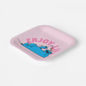 Sesamstraße | Cookie Monster Genießen Sie das Lebe Pappteller (Gewinkelt)