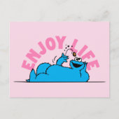 Sesamstraße | Cookie Monster Genießen Sie das Lebe Postkarte (Vorderseite)