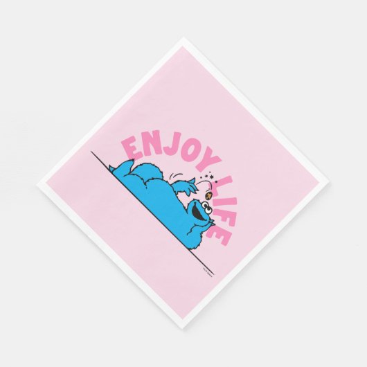 Sesamstraße | Cookie Monster Genießen Sie das Lebe Serviette (Ecke)