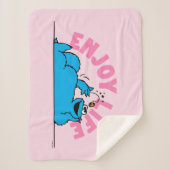 Sesamstraße | Cookie Monster Genießen Sie das Lebe Sherpadecke (Vorderseite)