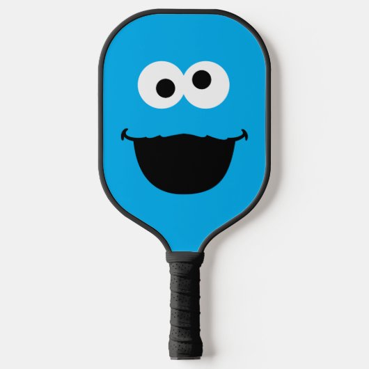 Sesamstraße Cookie Monster-Gesicht Pickleball Schläger (Vorderseite)