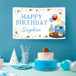Sesamstraße | Cookie Monster Happy Birthday Banner