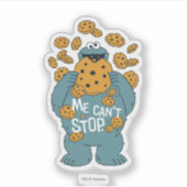Sesamstraße | Cookie Monster - Ich kann nicht aufh Aufkleber (Vorderseite)