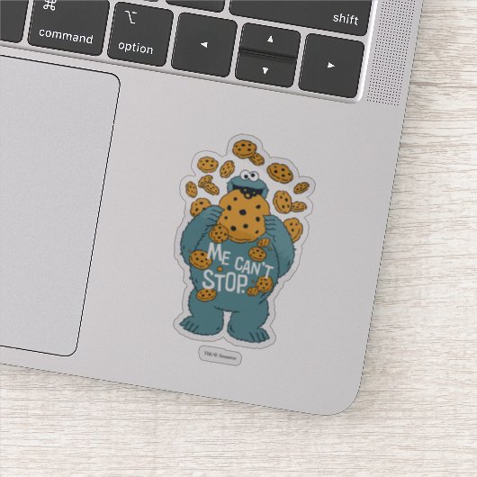 Sesamstraße | Cookie Monster - Ich kann nicht aufh Aufkleber (Detail)