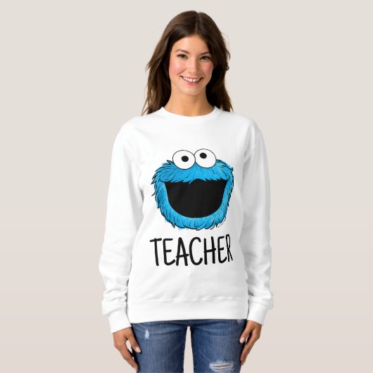 Sesamstraße | Cookie Monster Lehrer Sweatshirt (Vorne ganz)