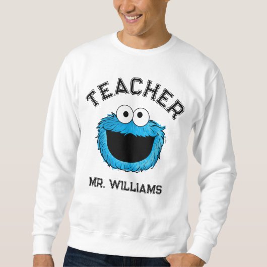 Sesamstraße | Cookie Monster Lehrer Sweatshirt (Vorderseite)