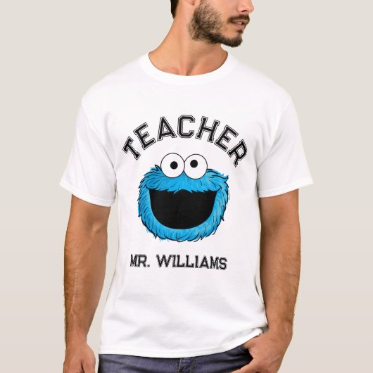 Sesamstraße | Cookie Monster Lehrer T-Shirt (Vorderseite)