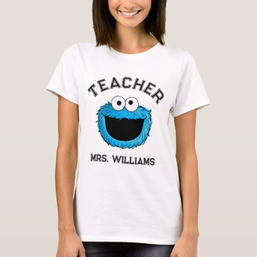 Sesamstraße | Cookie Monster Lehrer T-Shirt (Vorderseite)