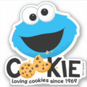 Sesamstraße | Cookie Monster Love Cookies Aufkleber (Vorderseite)