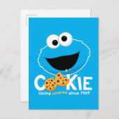 Sesamstraße | Cookie Monster Love Cookies Postkarte (Vorne/Hinten)
