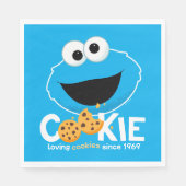 Sesamstraße | Cookie Monster Love Cookies Serviette (Vorderseite)