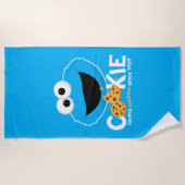 Sesamstraße | Cookie Monster Love Cookies Strandtuch (Vorderseite)