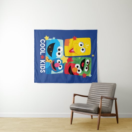 Sesamstraße | Coole Kinder Wandteppich (Beispiel (Horizontal))