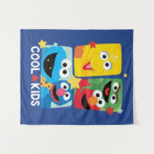 Sesamstraße | Coole Kinder Wandteppich (Vorderseite (Horizontal))