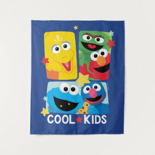 Sesamstraße Coole Kinder Wandteppich