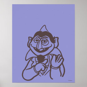 Sesamstraße Count von Count Bright Poster