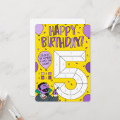 Sesamstraße | Count von Count Color by Numbers Karte (Vorderseite/Rückseite Beispiel)