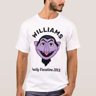 Sesamstraße   Count von Count Family Vacation T-Shirt