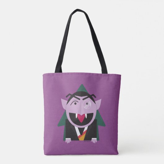 Sesamstraße | Count von Count Illustration Tasche (Rückseite)