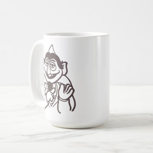 Sesamstraße | Count von Count Kaffeetasse (Vorderseite Links)