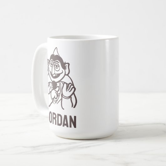 Sesamstraße | Count von Count | Name hinzufügen Kaffeetasse (Vorderseite Links)