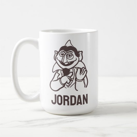Sesamstraße | Count von Count | Name hinzufügen Kaffeetasse (Links)