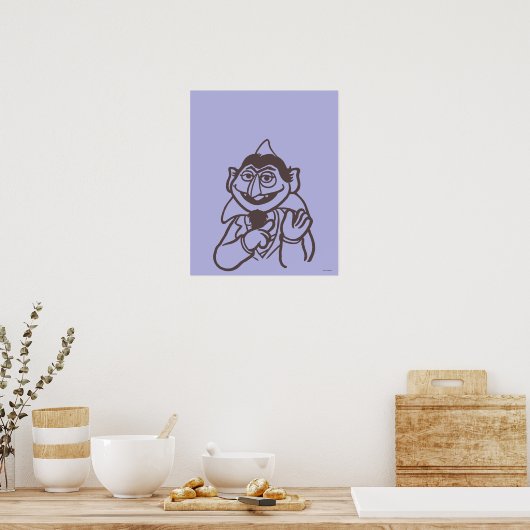 Sesamstraße | Count von Count Poster (Küche)