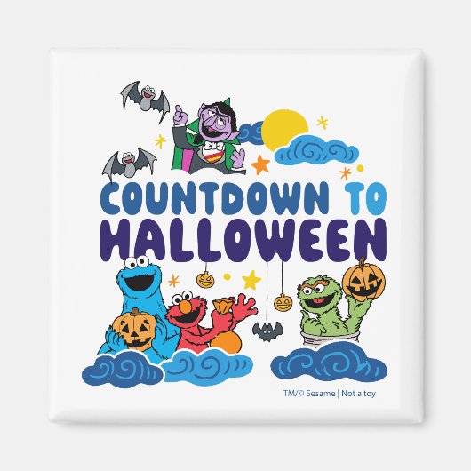 Sesamstraße | Countdown bis Halloween Magnet (Vorne)