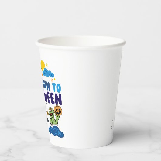 Sesamstraße | Countdown bis Halloween Pappbecher (Rückseite)