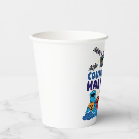 Sesamstraße | Countdown bis Halloween Pappbecher (Vorderseite)