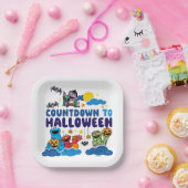 Sesamstraße | Countdown bis Halloween Pappteller (Party)