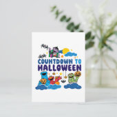 Sesamstraße | Countdown bis Halloween Postkarte (Stehend Vorderseite)