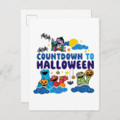 Sesamstraße | Countdown bis Halloween Postkarte (Vorne/Hinten)