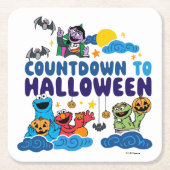 Sesamstraße | Countdown bis Halloween Rechteckiger Pappuntersetzer (Vorderseite)