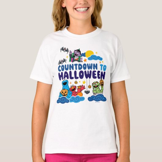 Sesamstraße | Countdown bis Halloween T-Shirt (Vorderseite)